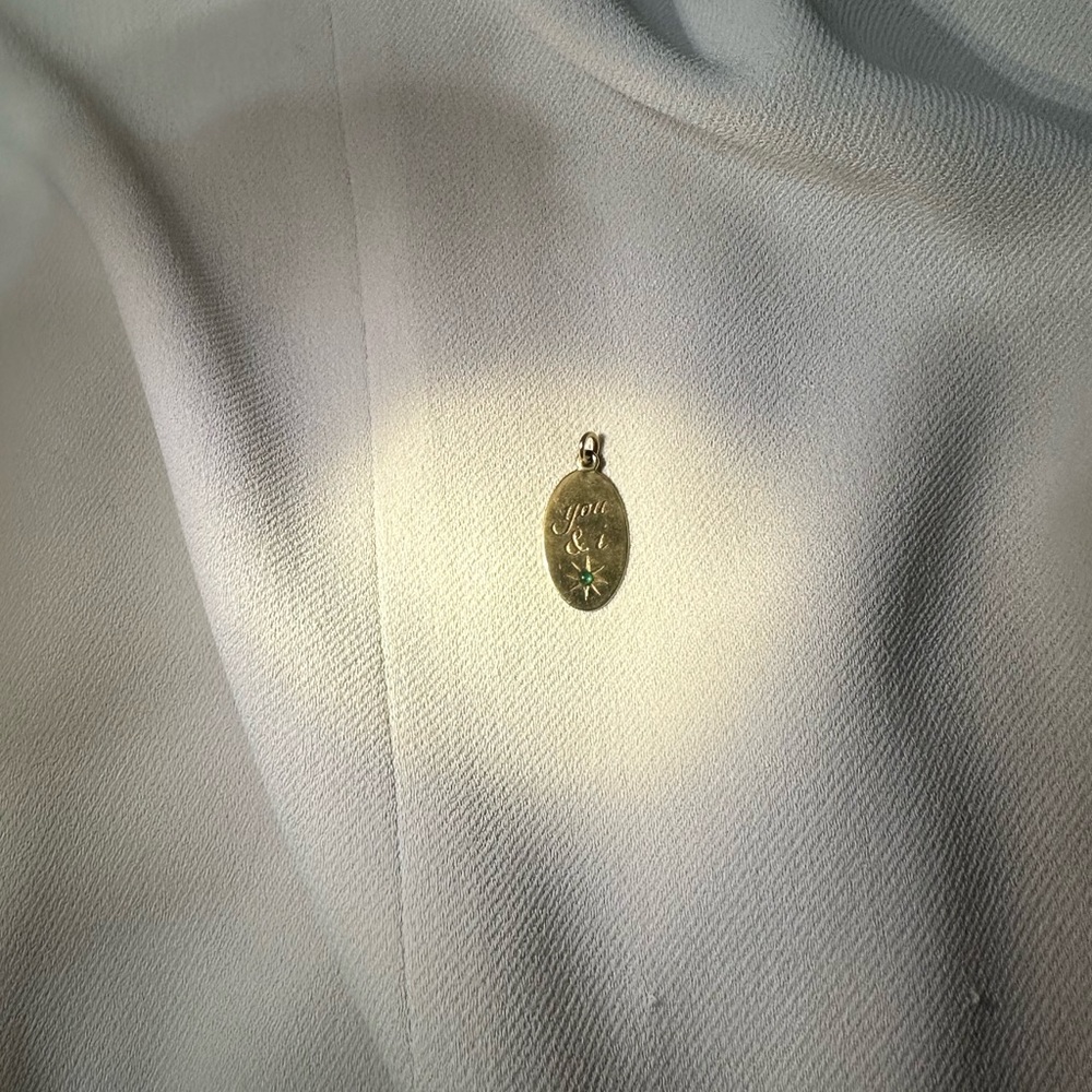 Florence and Nell custom Original Oval Momento Pendant Charm – Hand Engraved - Picture 8 of 9